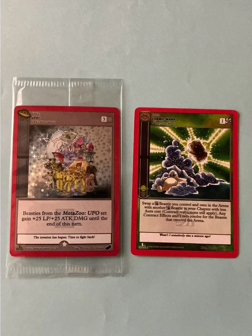 Meta Zero Unopened UFO and Opened Cosmic Wrap